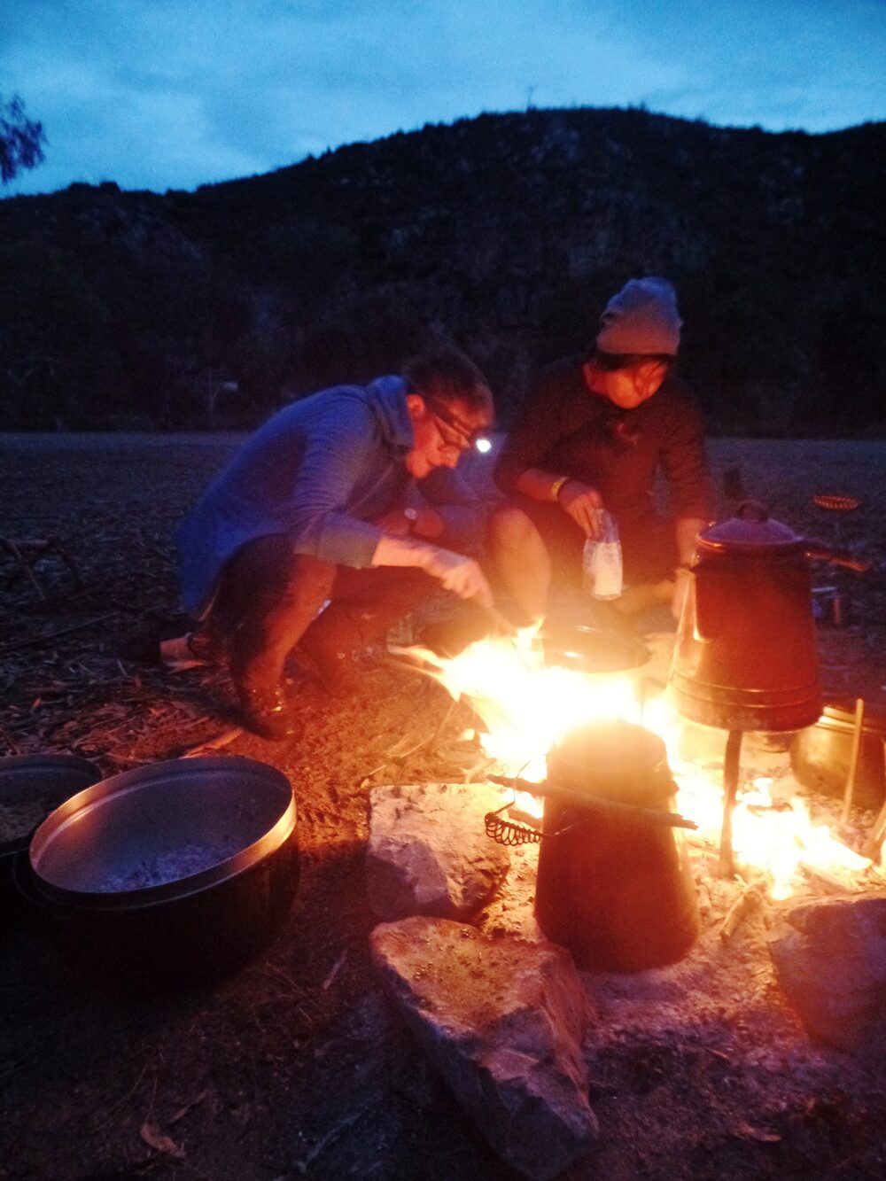 Feuer am Abend